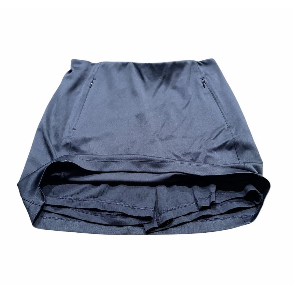 Tory Burch Sport Navy Blue Solid Golf Skirt Skort Women's Size Medium - Picture 4 of 9